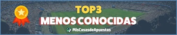 Top3 casas de apuestas menos conocidas