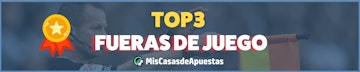 Top3 casas para apostar a fueras de juego