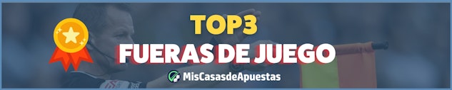 Top3 casas para apostar a fueras de juego