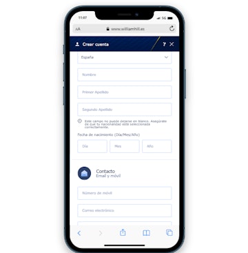William Hill registro