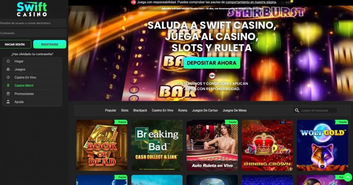 Swift Casino: Análisis, Prueba y Opiniones ¡Lee ANTES de Jugar!