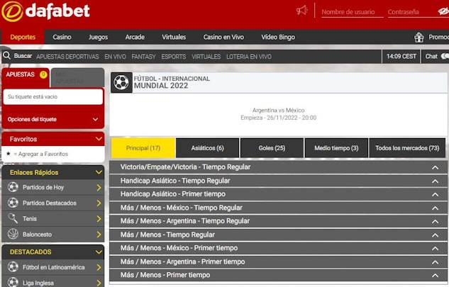 Dafabet apuestas mundial