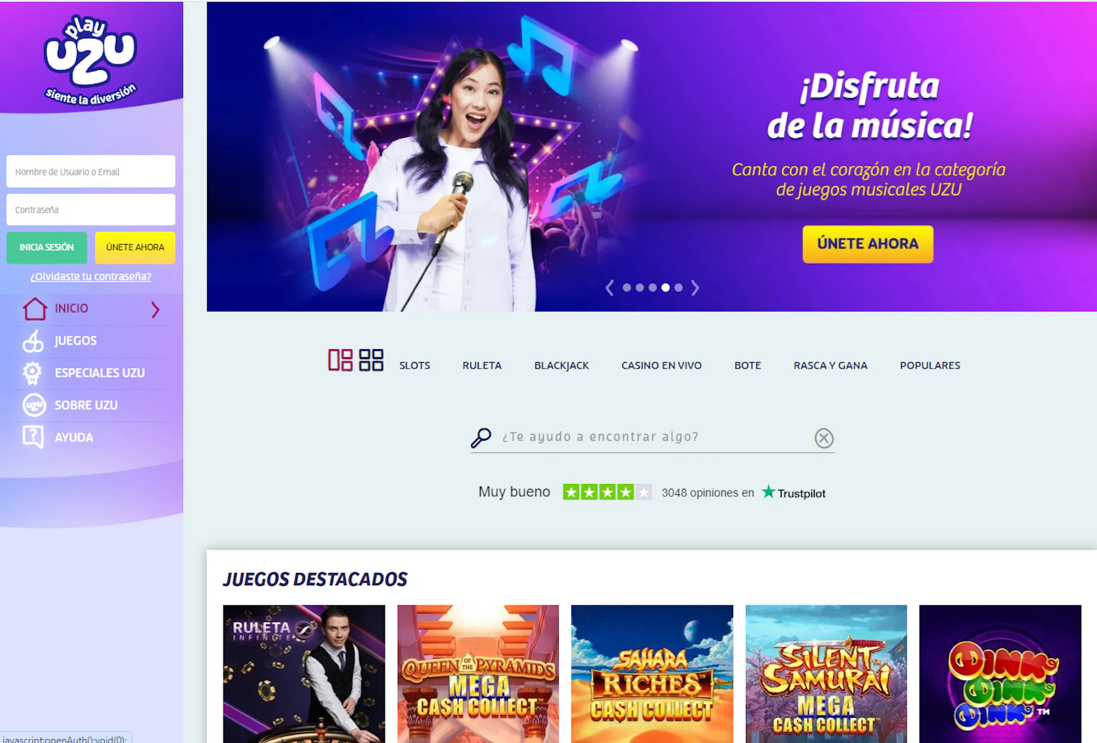 Playuzu screenshot