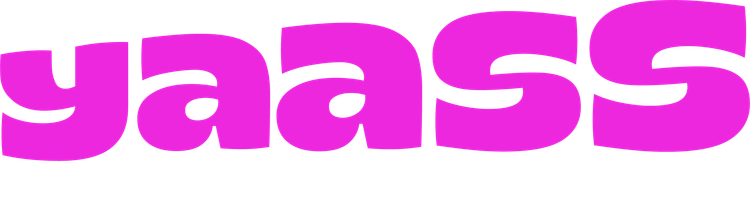 Yaass casino logo white 1